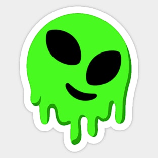 Melting Alien Sticker